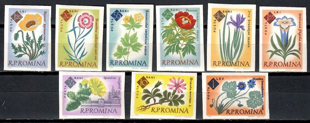 Znaczek Rumunia 1961 Mi 2020-2028B Czyste **