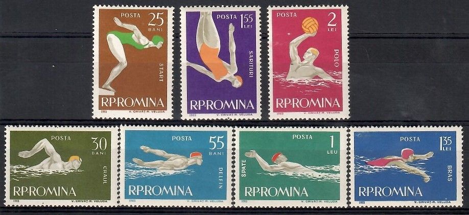 Znaczek Rumunia 1963 Mi 2153-2159 Czyste **