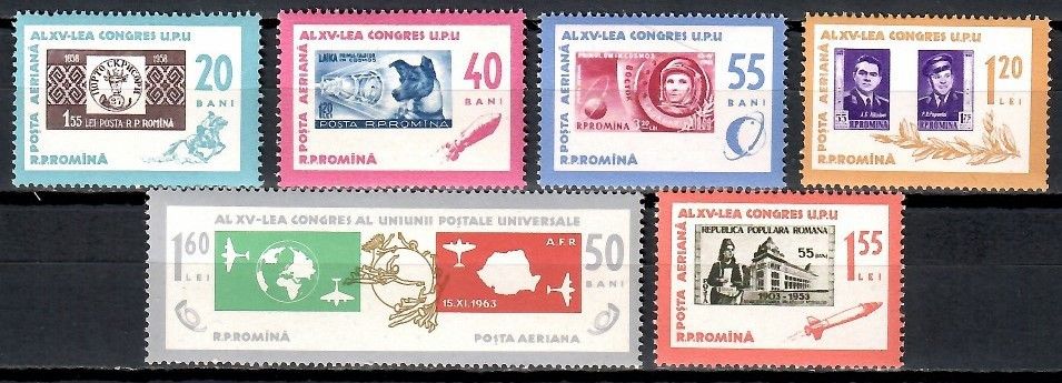 Znaczek Rumunia 1963 Mi 2189-2194 Czyste **