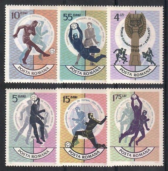Znaczek Rumunia 1966 Mi 2493-2498 Czyste **