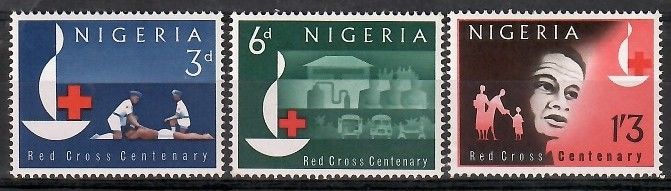 Znaczek Nigeria 1953 Mi 138-140 Czyste **