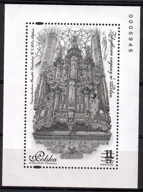 Znaczek Polska 2017 Mi bl 266ND Fi bl 308ND Czyste **