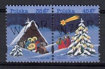 Znaczek Polska 1995 Mi 3565-3566W Fi 3417-3418W Czyste **