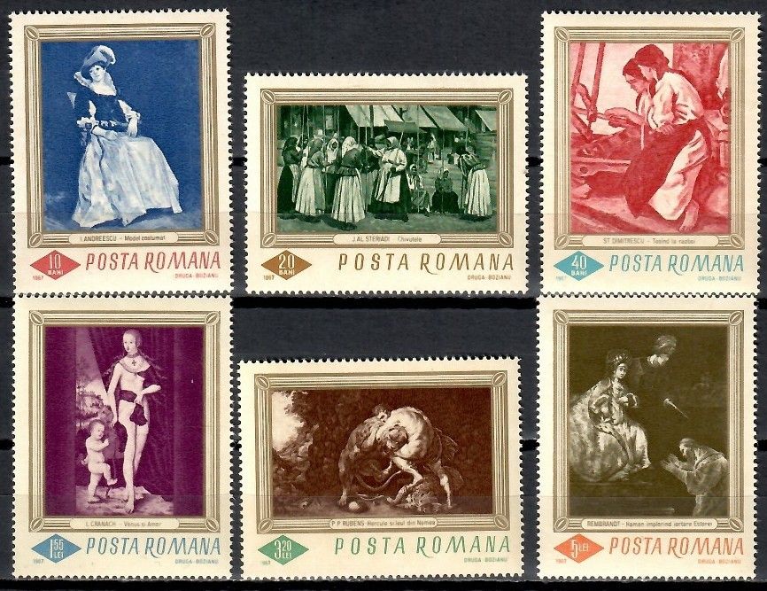 Znaczek Rumunia 1967 Mi 2576-2581 Czyste **