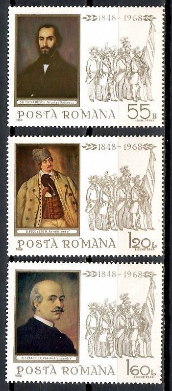 Znaczek Rumunia 1968 Mi 2694-2696 Czyste **