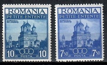 Znaczek Rumunia 1937 Mi 536-537 Czyste **