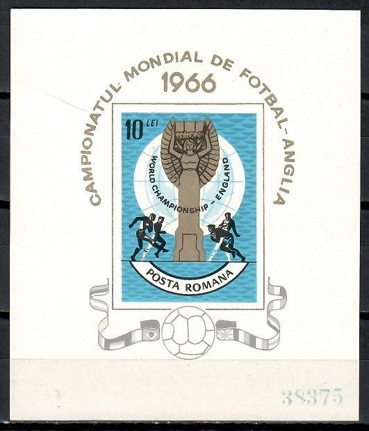 Znaczek Rumunia 1966 Mi bl 62 Czyste **