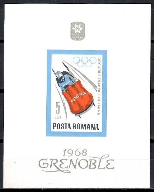 Znaczek Rumunia 1967 Mi bl 64 Czyste **