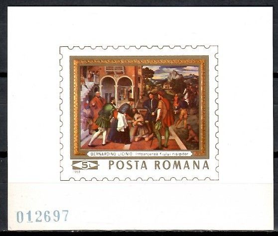 Znaczek Rumunia 1969 Mi bl 73 Czyste **