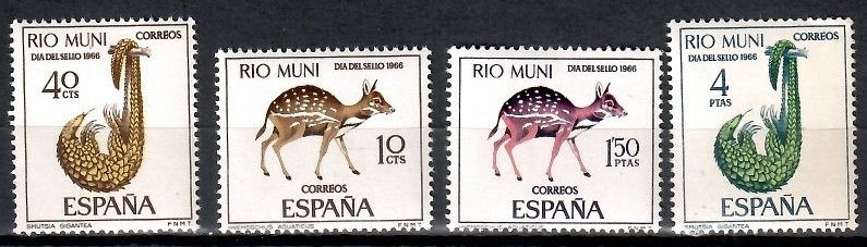 Znaczek Rio Muni 1968 Mi 72-75 Czyste **