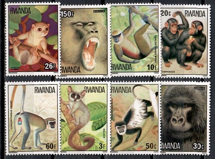 Znaczek Rwanda 1978 Mi 922-929 Czyste **