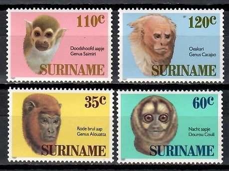 Znaczek Surinam 1987 Mi 1194-1197 Czyste **