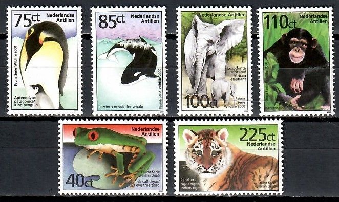 Znaczek Antyle Holenderskie 2000 Mi 1060-1065 Czyste **