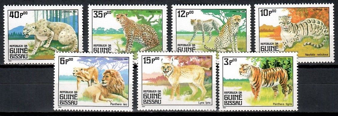 Znaczek Gwinea Bissau 1984 Mi 779-785 Czyste **