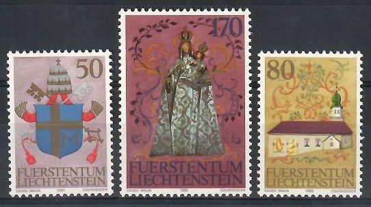 Znaczek Liechtenstein 1985 Mi 878-880 Czyste **