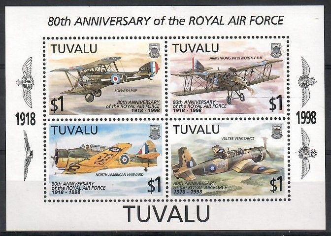 Znaczek Tuvalu 1998 Mi bl 63 Czyste **