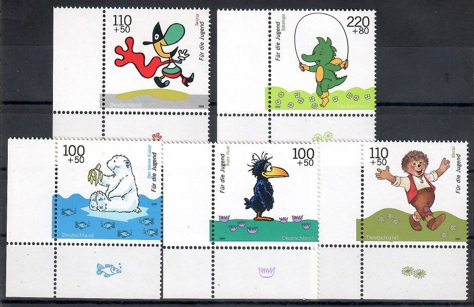 Znaczek Niemcy 1999 Mi 2055-2059 Czyste **