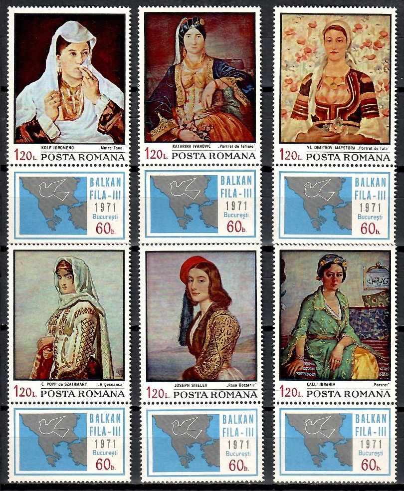 Znaczek Rumunia 1971 Mi 2931-2936 Czyste **