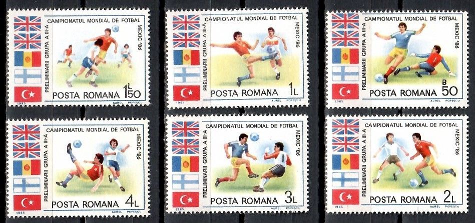 Znaczek Rumunia 1985 Mi 4193-4198 Czyste **