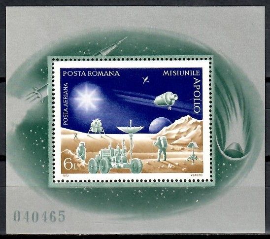 Znaczek Rumunia 1972 Mi bl 102 Czyste **