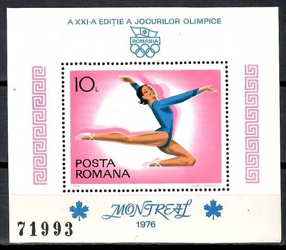 Znaczek Rumunia 1976 Mi bl 135 Czyste **