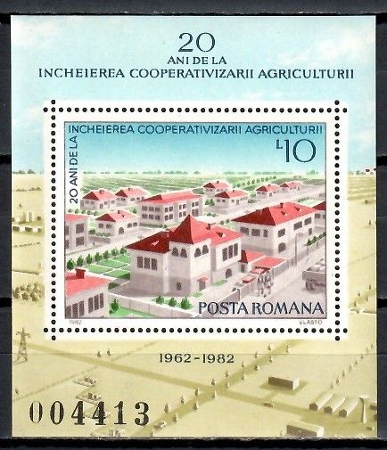 Znaczek Rumunia 1982 Mi bl 189 Czyste **