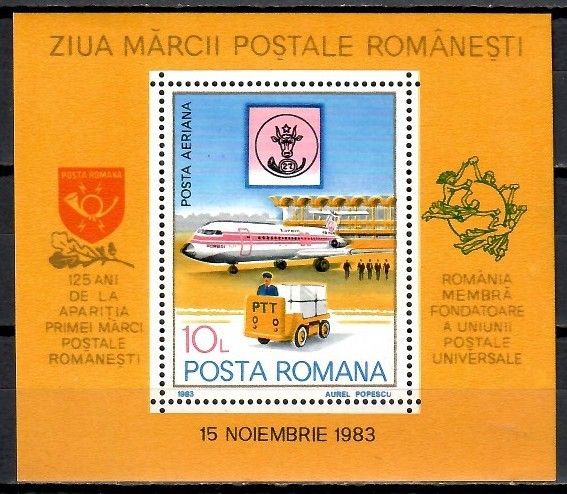 Znaczek Rumunia 1983 Mi bl 195 Czyste **