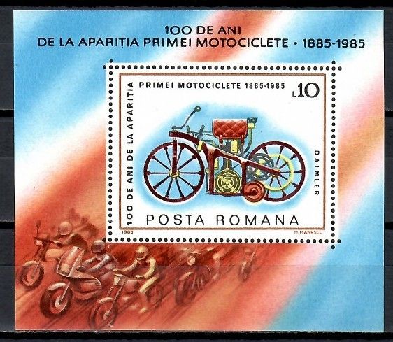 Znaczek Rumunia 1985 Mi bl 217 Czyste **