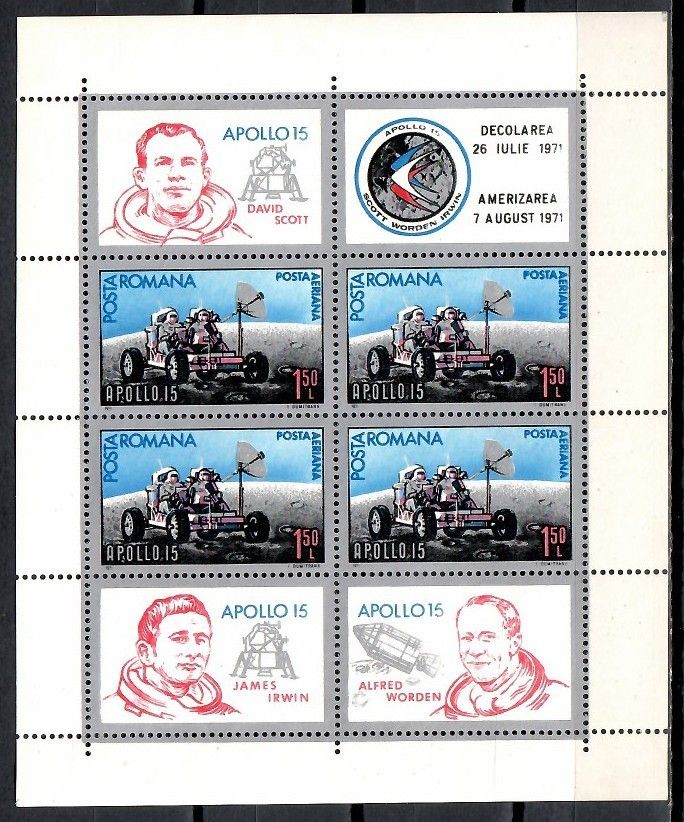 Znaczek Rumunia 1971 Mi bl 88 Czyste **