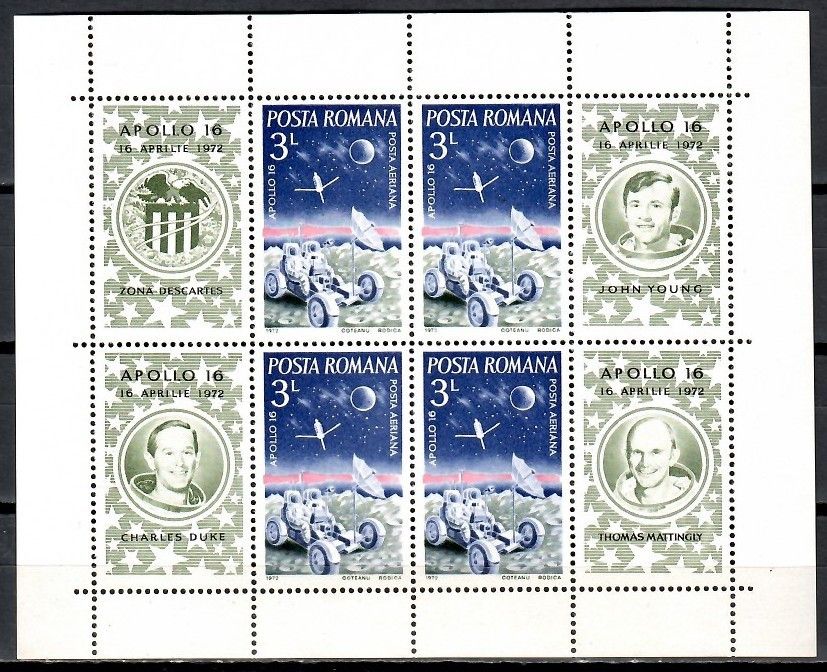 Znaczek Rumunia 1972 Mi bl 95 Czyste **