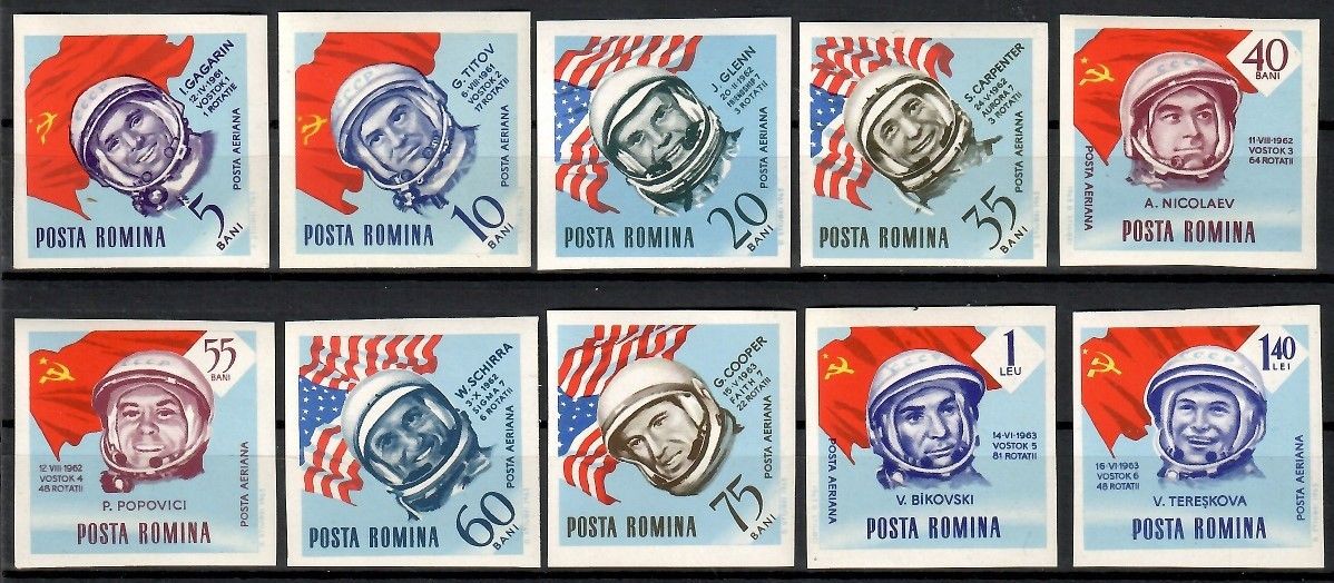 Znaczek Rumunia 1963 Mi 2248-2257 Czyste **