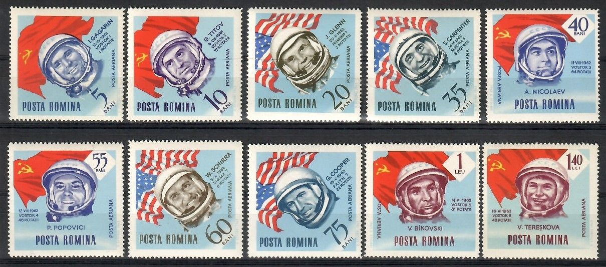 Znaczek Rumunia 1963 Mi 2238-2247 Czyste **