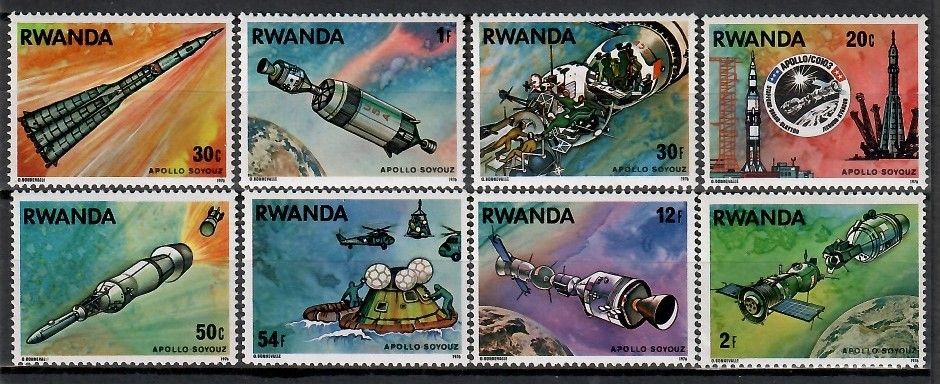 Znaczek Rwanda 1976 Mi 835-842 Czyste **