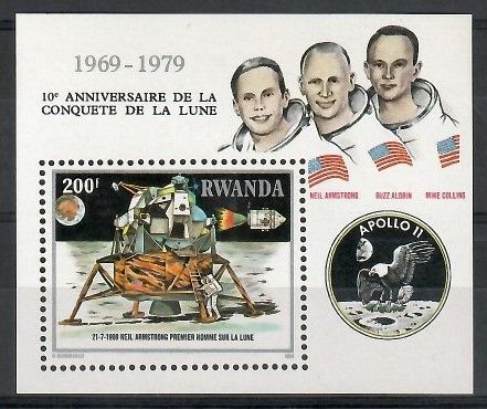Znaczek Rwanda 1980 Mi bl 88 Czyste **