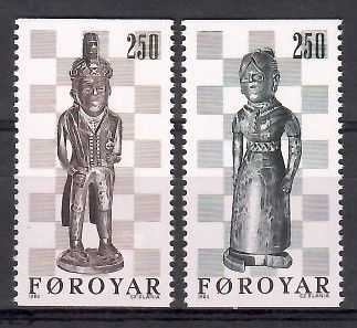 Znaczek Wyspy Owcze 1983 Mi 82-83 Czyste **