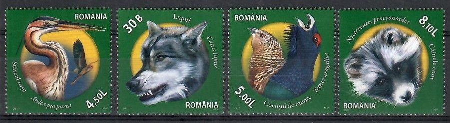 Znaczek Rumunia 2011 Mi 6542-6545 Czyste **