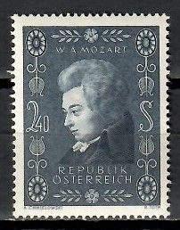 Znaczek Austria 1956 Mi 1024 Z podlepką *