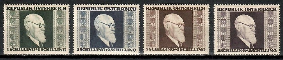 Znaczek Austria 1946 Mi 772-775 Z podlepką *