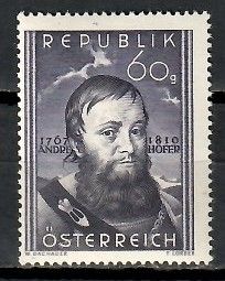 Znaczek Austria 1950 Mi 949 Z podlepką *