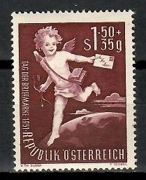 Znaczek Austria 1952 Mi 972 Z podlepką *
