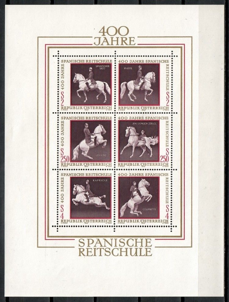 Znaczek Austria 1972 Mi bl 2 Czyste **