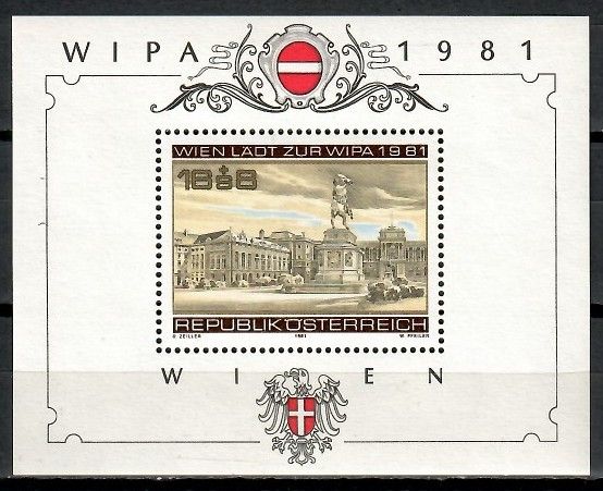 Znaczek Austria 1981 Mi bl 5 Czyste **