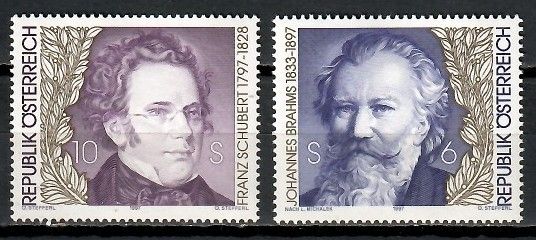 Znaczek Austria 1997 Mi 2218-2219 Czyste **