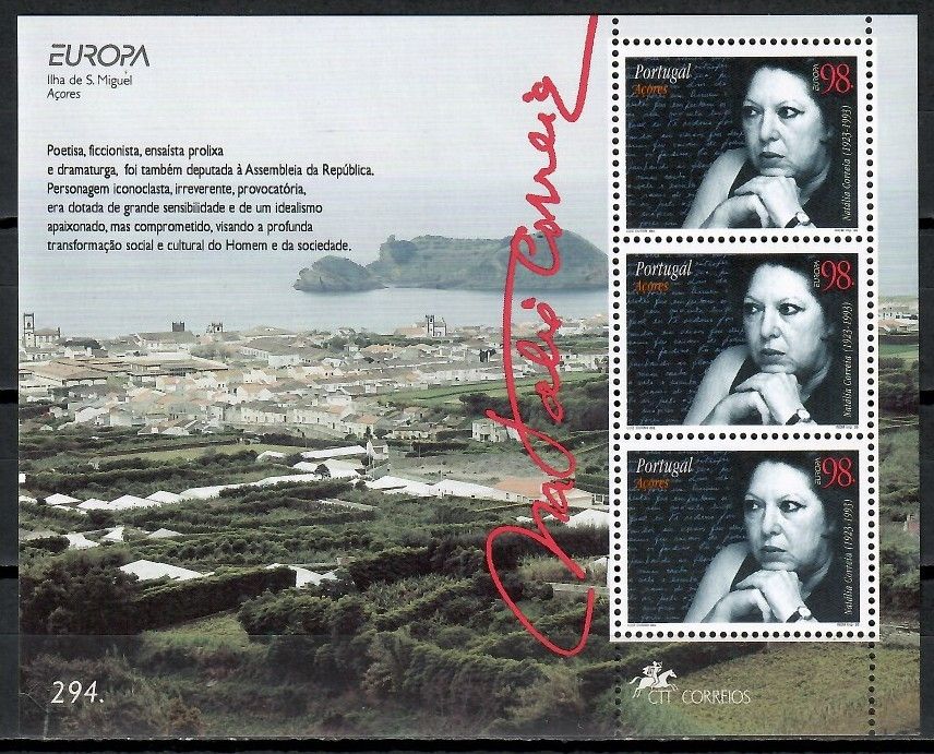Znaczek Azory 1996 Mi bl 15 Czyste **