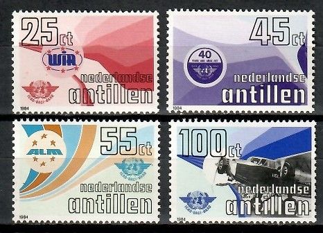 Znaczek Antyle Holenderskie 1984 Mi 516-519 Czyste **