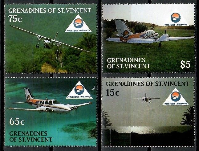 Znaczek Grenadines of St Vincent 1988 Mi 582-585 Czyste **