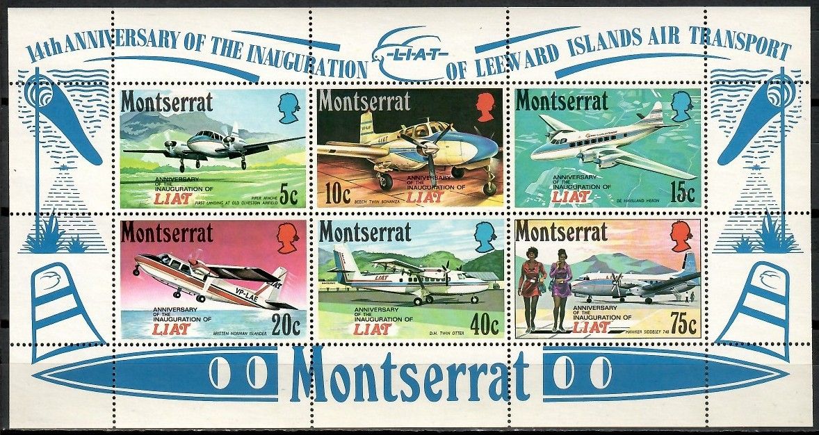 Znaczek Montserrat 1971 Mi bl 2 Czyste **