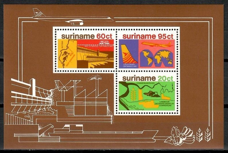 Znaczek Surinam 1978 Mi bl 21 Czyste **