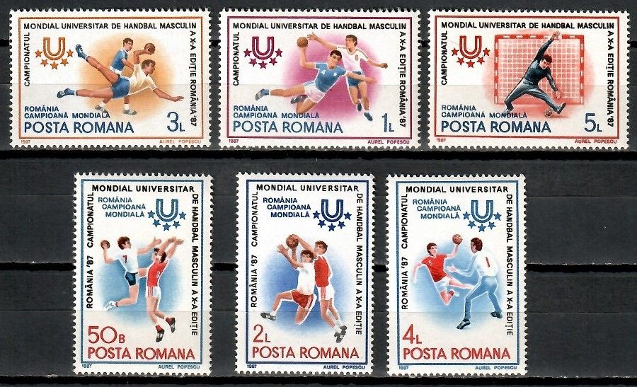 Znaczek Rumunia 1987 Mi 4341-4346 Czyste **
