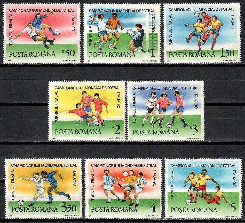 Znaczek Rumunia 1990 Mi 4594-4601 Czyste **